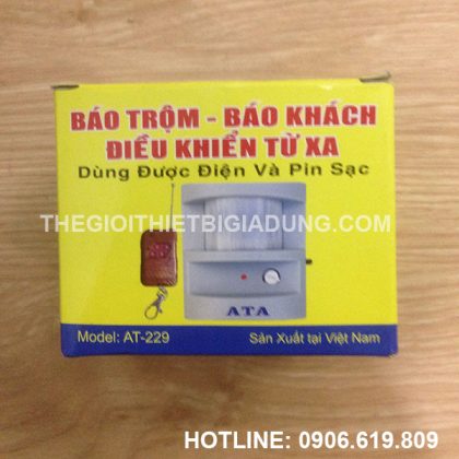 Báo trộm báo khách điều khiển từ xa bằng remote ATA AT229