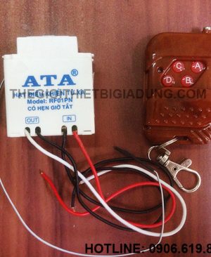 Bộ công tắc điều khiển từ xa bằng remote radio rf ATA AT-RF01PN giá rẻ