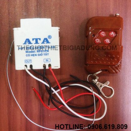 Bộ công tắc điều khiển từ xa bằng remote radio rf ATA AT-RF01PN giá rẻ