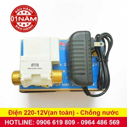 Van nước điện từ phi 21 12VDC thoát nước, tưới cây tự động ATA