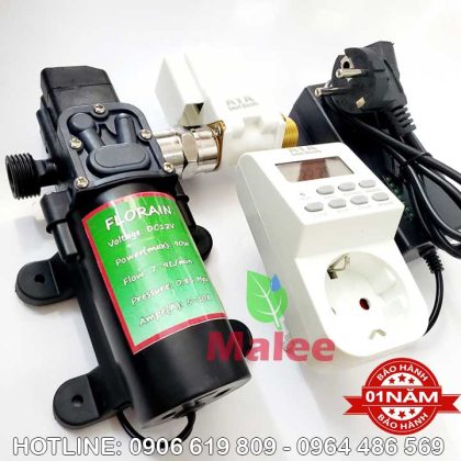 Bộ hẹn giờ tưới cây tự động có bơm tăng áp lực 90W ATA TĐP-01