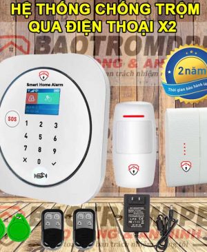 Hệ thống chống trộm gia đình không dây gọi điện thoại DPE X2