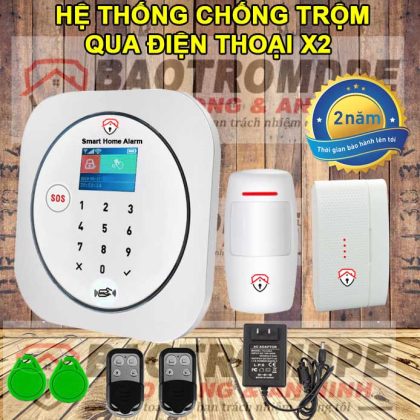 Hệ thống chống trộm gia đình không dây gọi điện thoại DPE X2