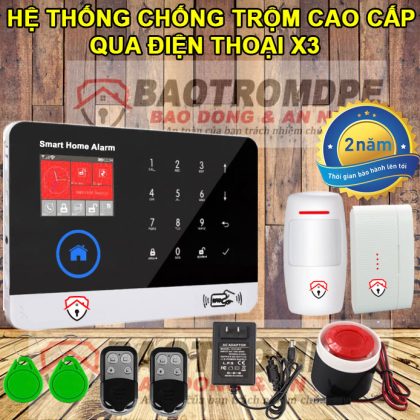 Thiết bị chống trộm gia đình không dây dùng sim DPE X3