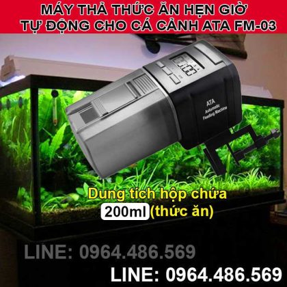 Thiết bị cho cá cảnh ăn mini hẹn giờ tự động ATA FM-03