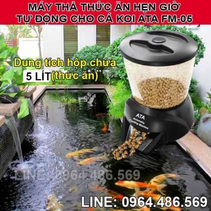 Thiết bị cho cá koi ăn hẹn giờ tự động ATA FM-05